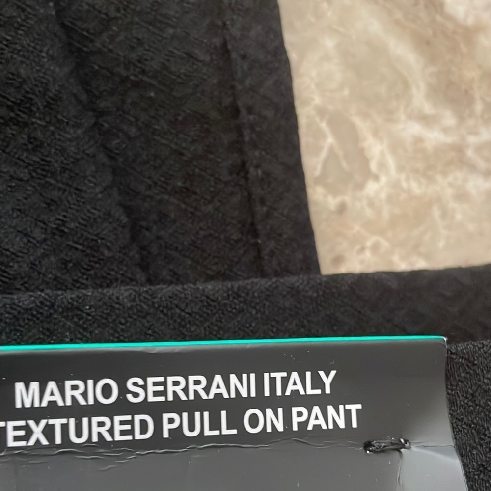 Mario Serrani Black Dress Pants Classic Style - Picture 3 of 3